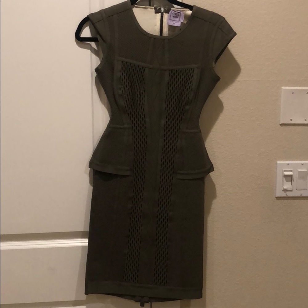 Herve Leger Bandage Peplum Dress Size XS